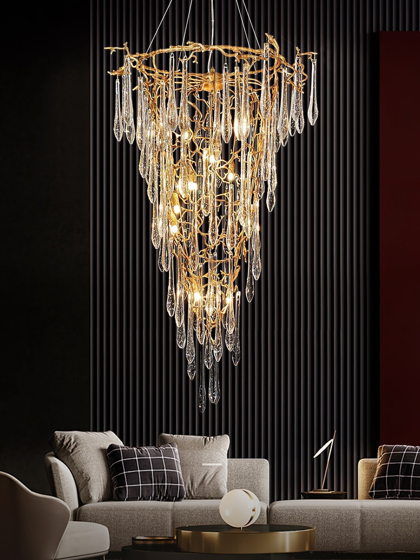 TLL Aqua Parable Chandeliers