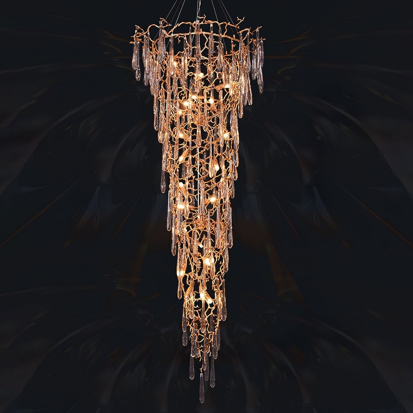 TLL Aqua Parable Chandeliers