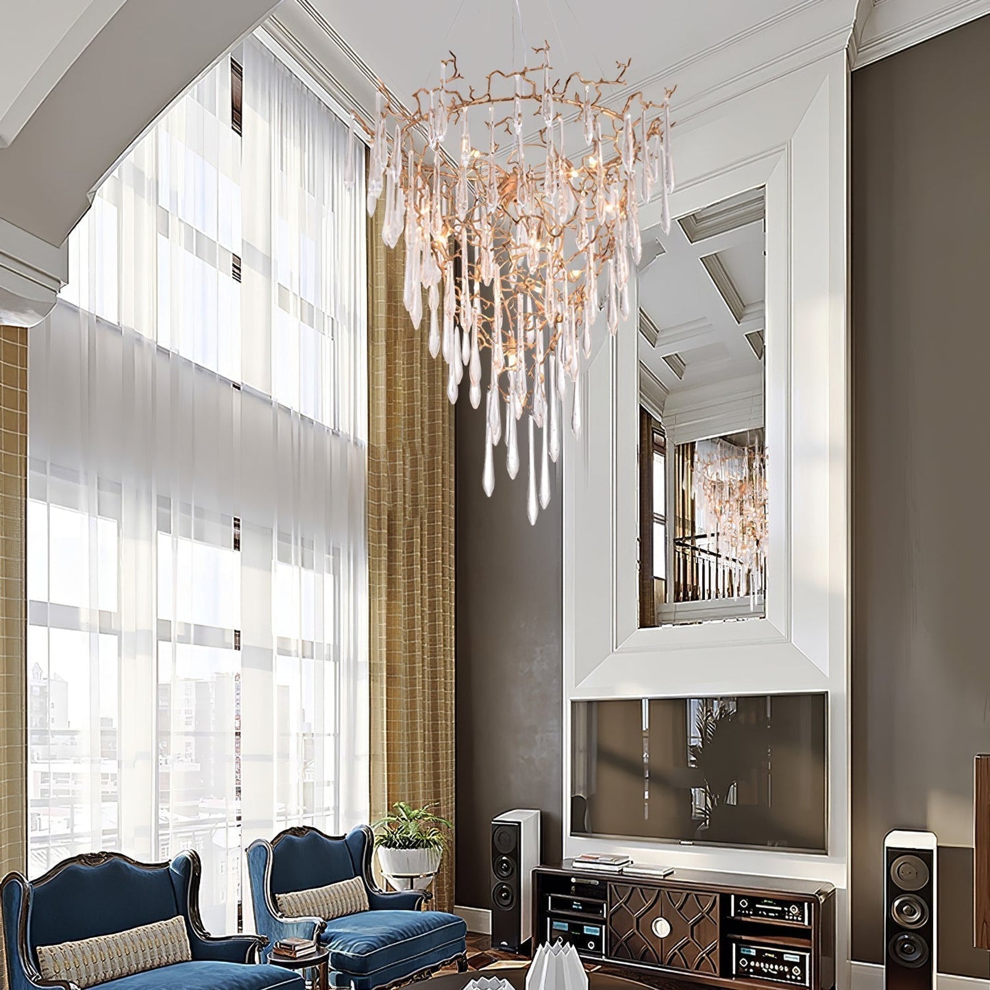 TLL Aqua Parable Chandeliers