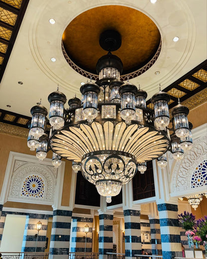 Arabian Nights Ornate Elegance Chandelier for High-ceiling