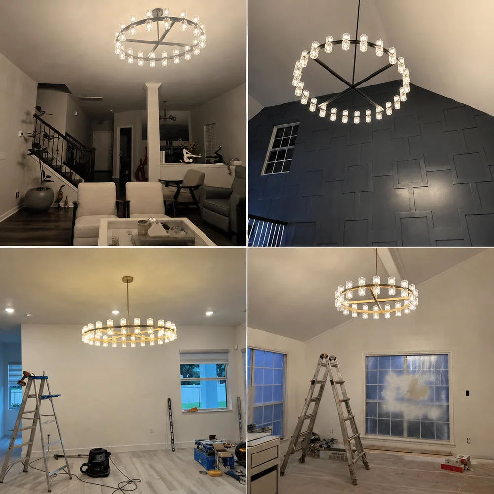 Arcuphoe Led Round Chandelier