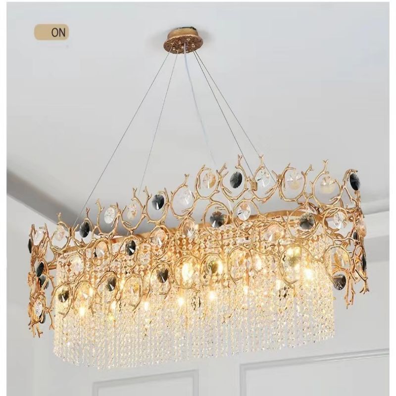 TLL Art Dining Crystal Branch Chandelier