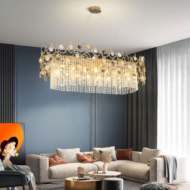 TLL Art Dining Crystal Branch Chandelier