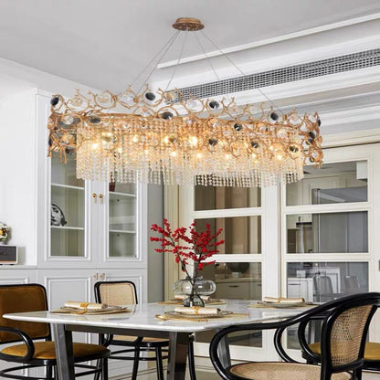 TLL Art Dining Crystal Branch Chandelier