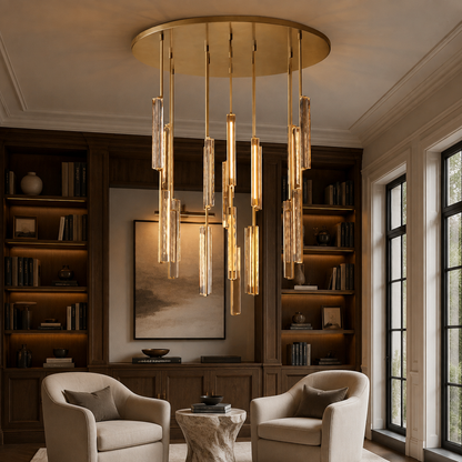Audocon Crystal Round Chandelier