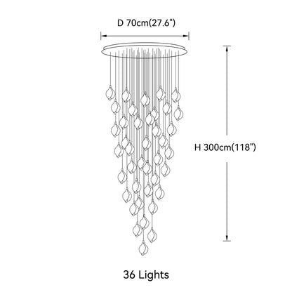 Bloom Porcelain Petals Pendant Light