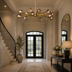 Beyle di Cristal Smoke Glass Round Chandelier