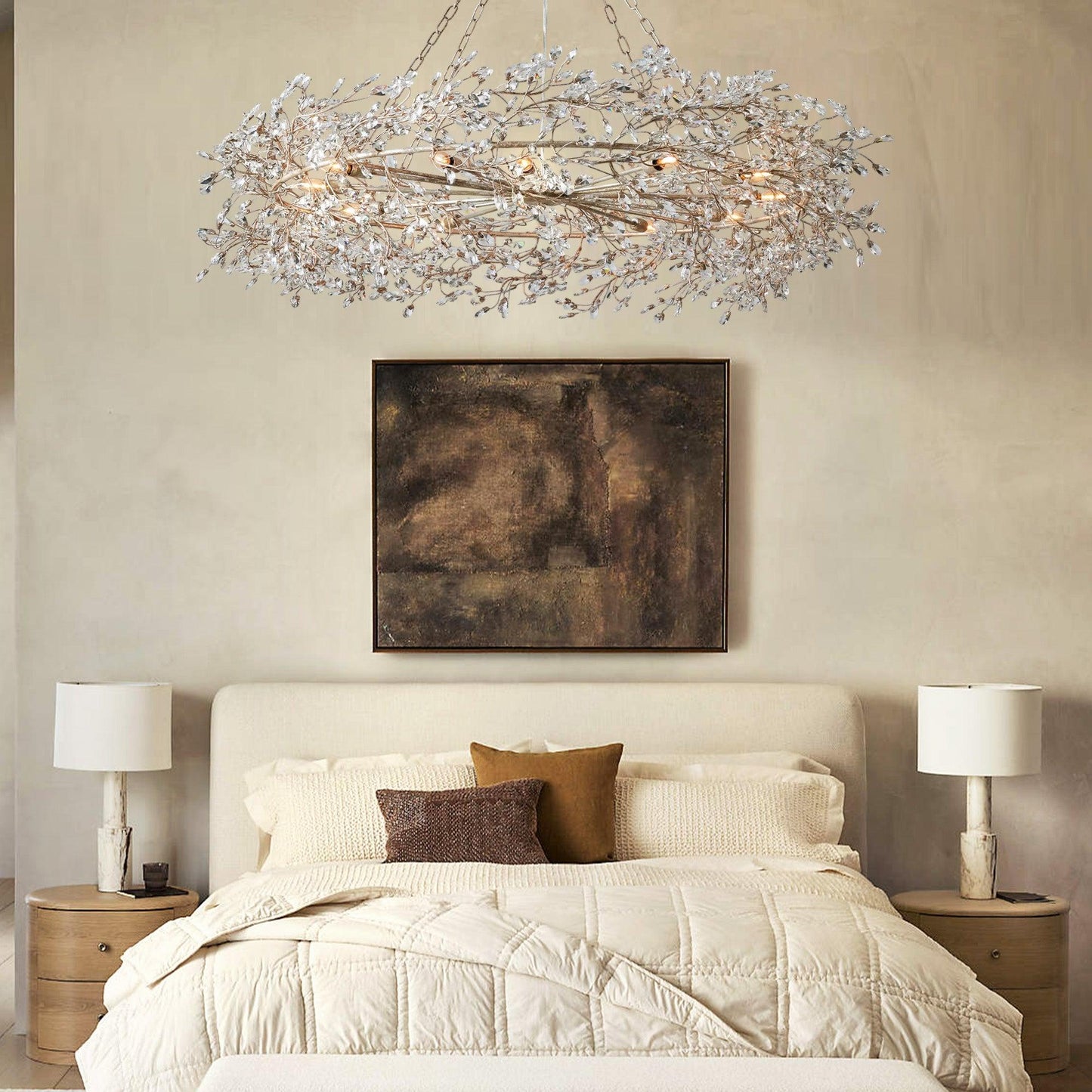 Fiore Crown Chandelier 39" 48" 60"
