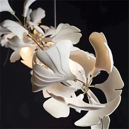 TLL Eden Ginkgo Ceramic Luxury Branch Chandelier