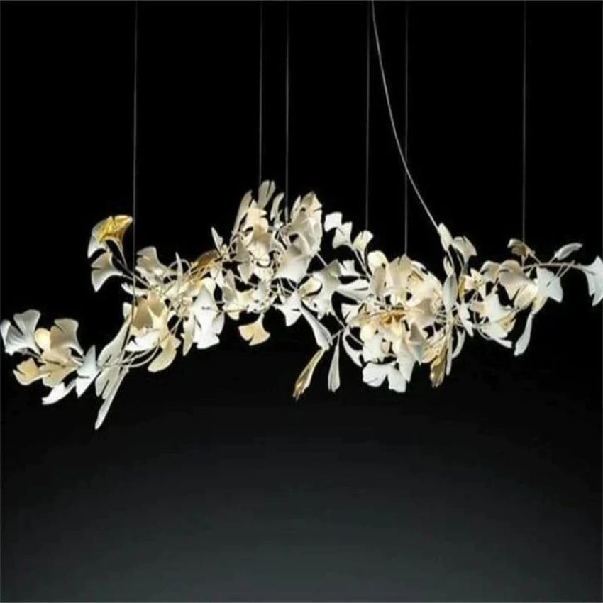 TLL Eden Ginkgo Ceramic Luxury Branch Chandelier