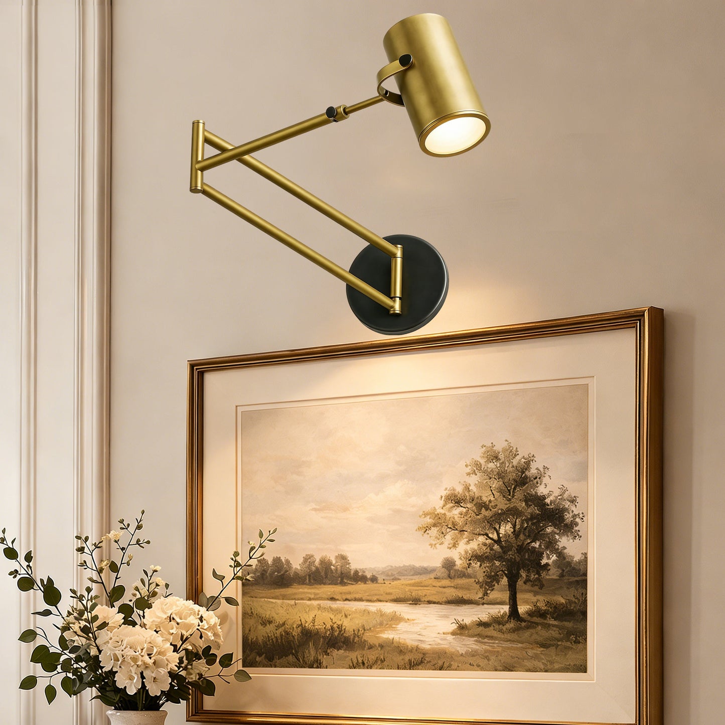 Champeaue Swing-Arm Sconce