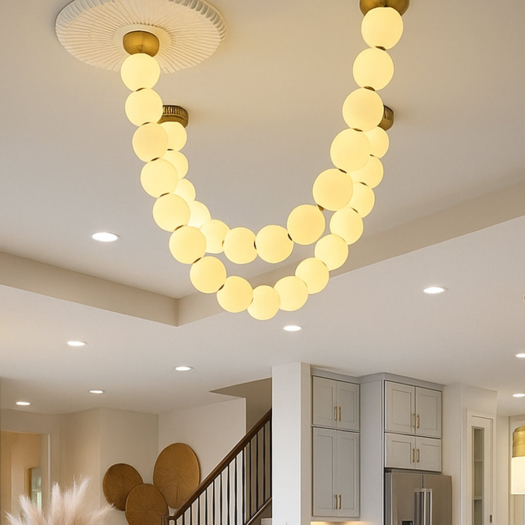X-Pearl Necklace Chandelier