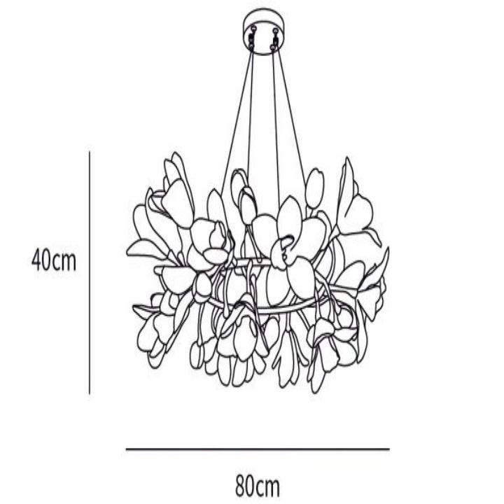 Flower Circular Blossom Chandelier