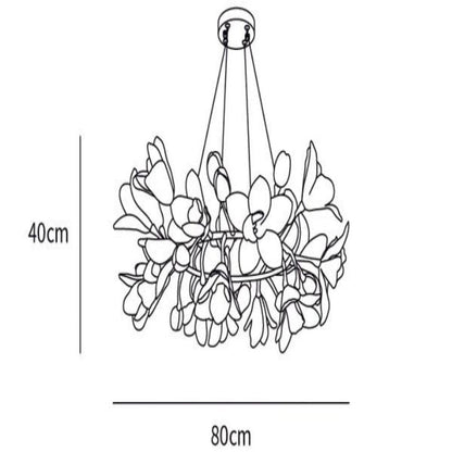 Flower Circular Blossom Chandelier
