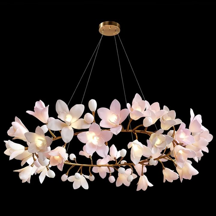 Flower Circular Blossom Chandelier