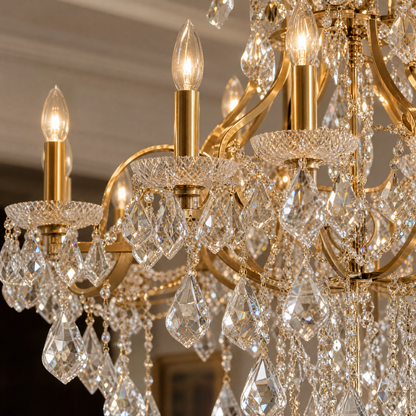 Clear Glass Clip Light D30.7 - Gold