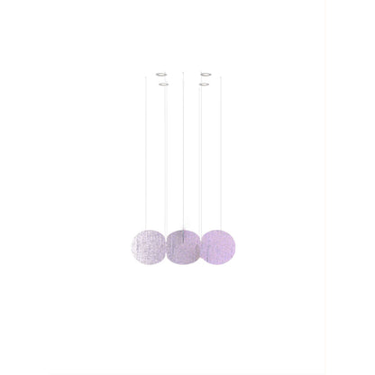 Clouds Iridescent Disc Chandelier