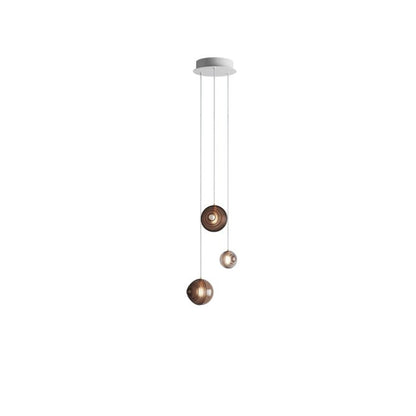 Cosmic Sphere Cascade Glass Chandelier