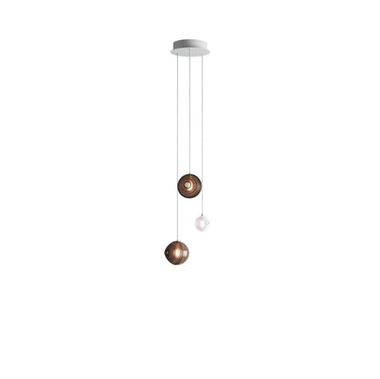 Cosmic Sphere Cascade Glass Chandelier