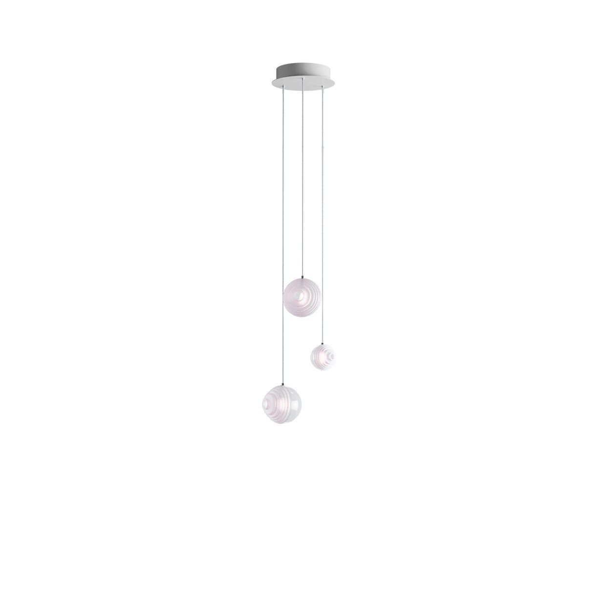 Cosmic Sphere Cascade Glass Chandelier