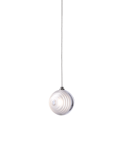 Cosmic Sphere Cascade Glass Chandelier
