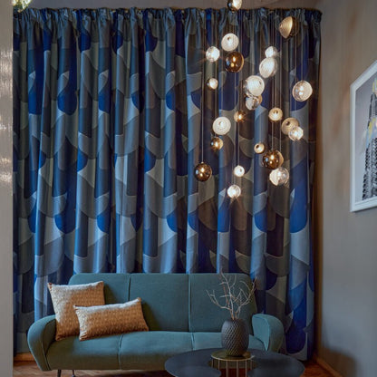 Cosmic Sphere Cascade Glass Chandelier
