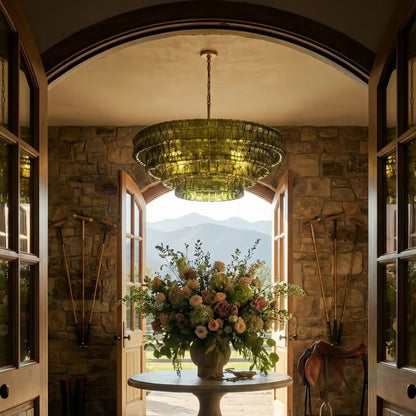Ghiaccio Round Chandelier 24"36"48"60"