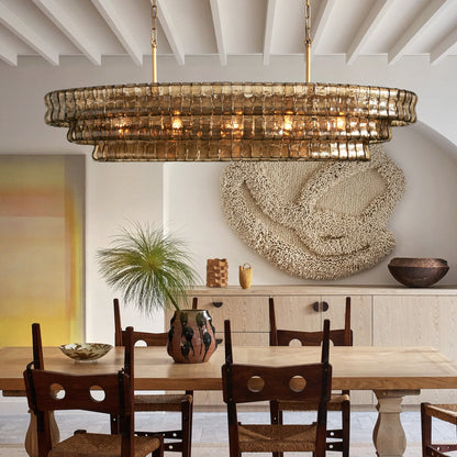 Ghiaccio Oval Chandelier