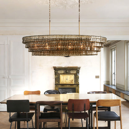 Ghiaccio Oval Chandelier
