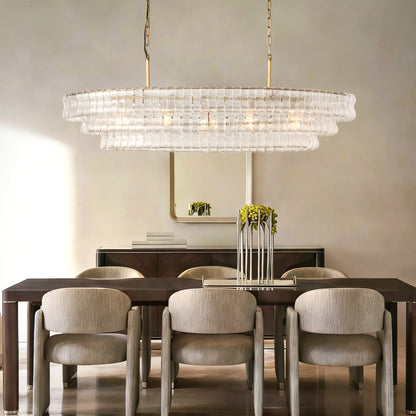 Ghiaccio Oval Chandelier