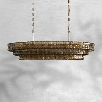 Ghiaccio Oval Chandelier