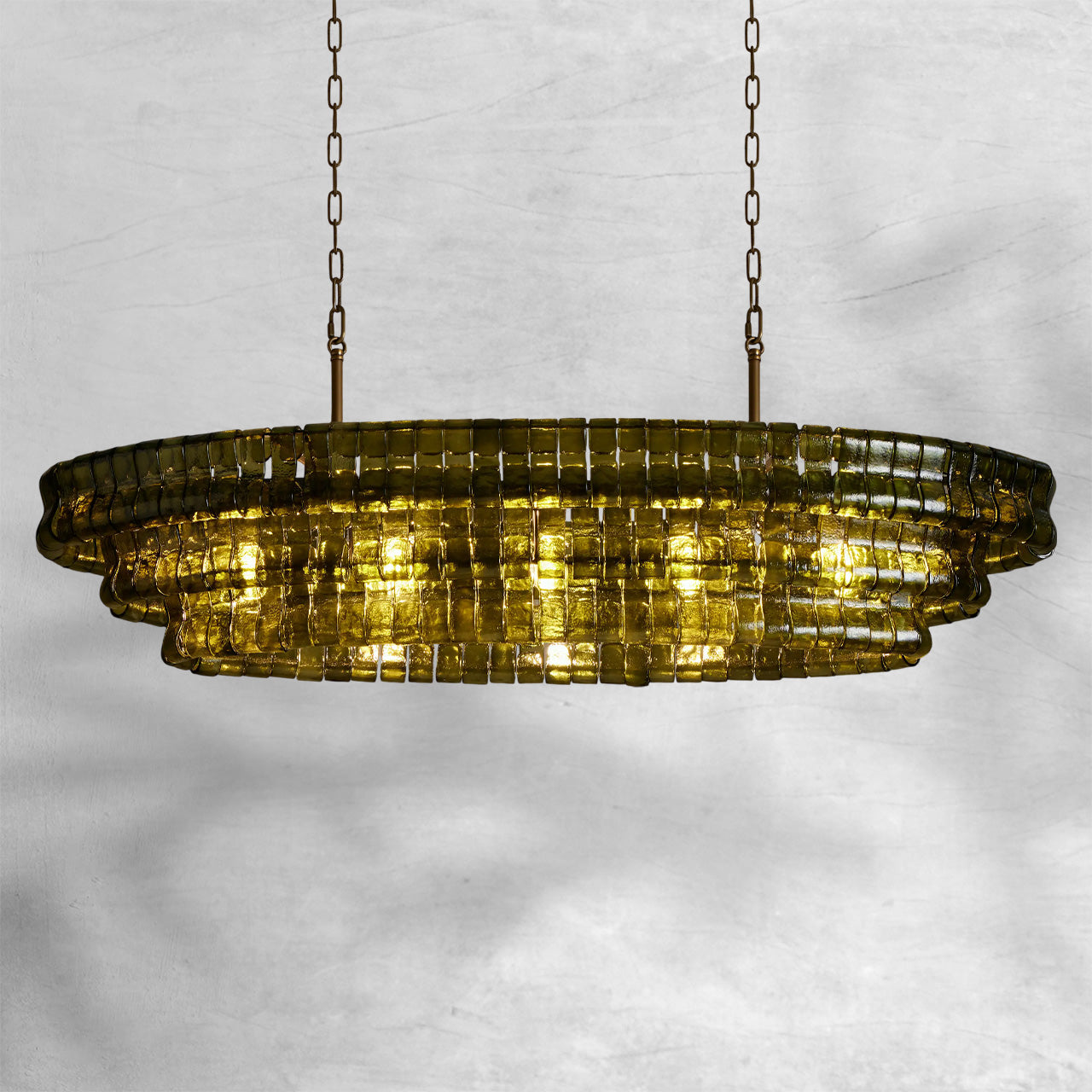 Ghiaccio Oval Chandelier