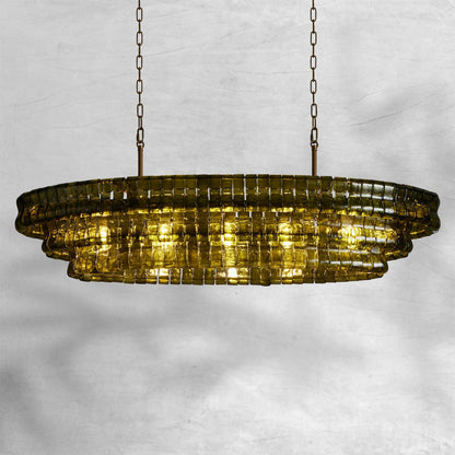 Ghiaccio Oval Chandelier