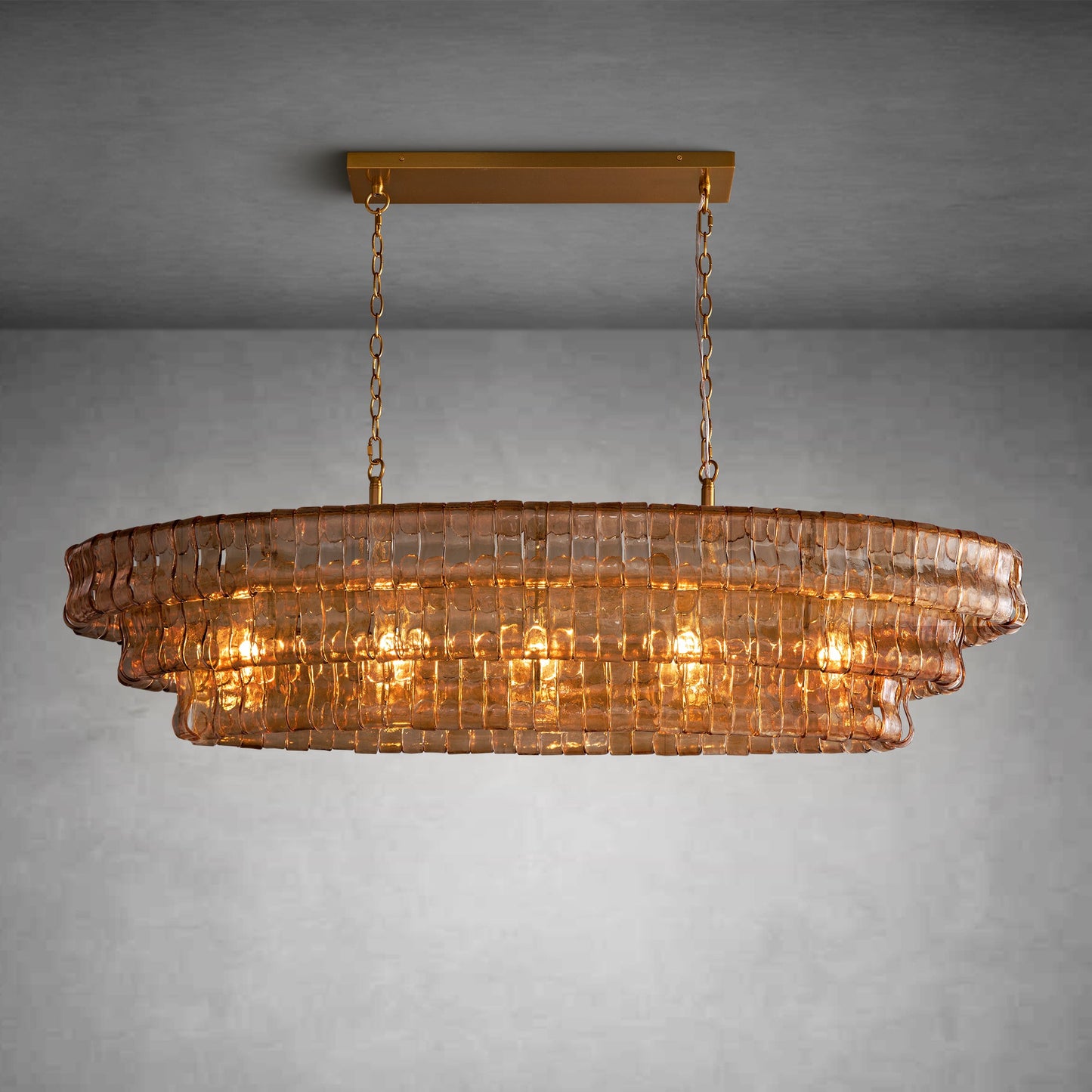 Ghiaccio Oval Chandelier