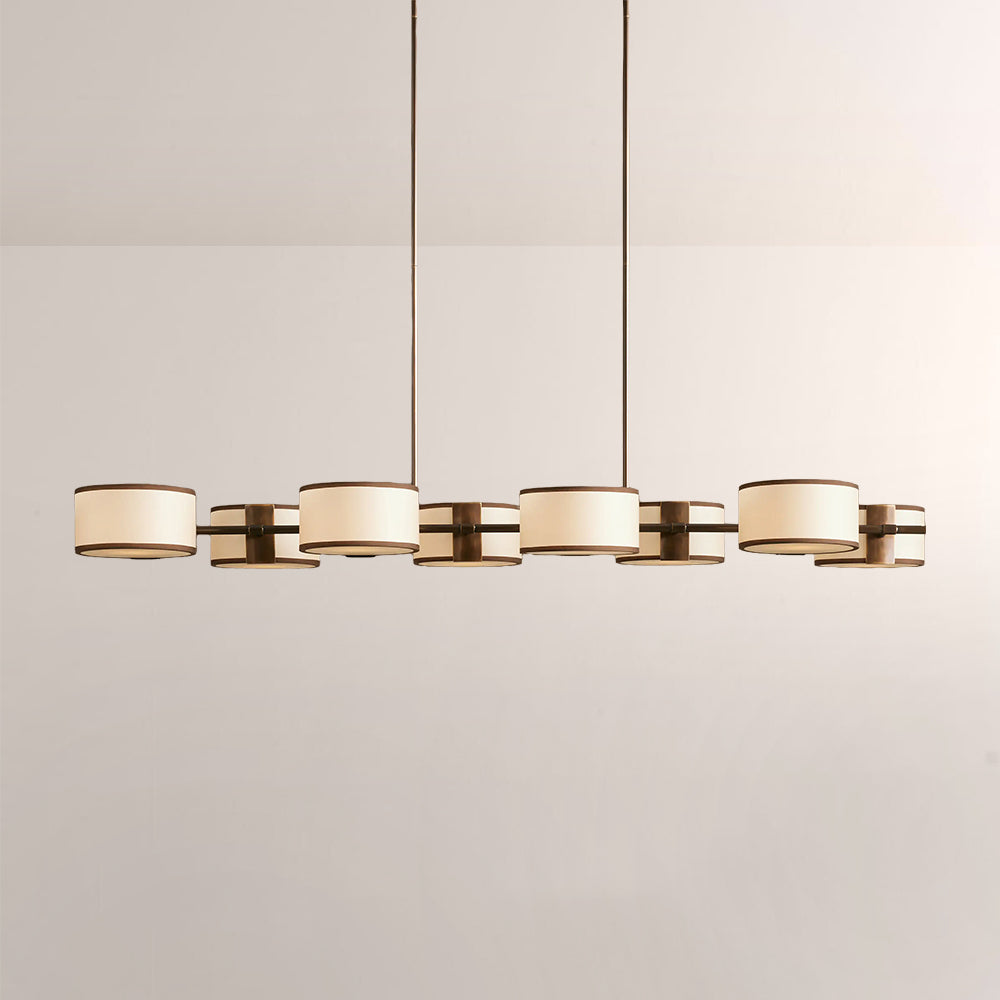 Daphne Fabric Linear Chandelier