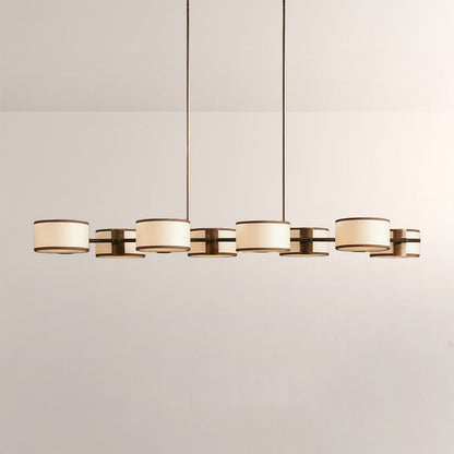 Daphne Fabric Linear Chandelier
