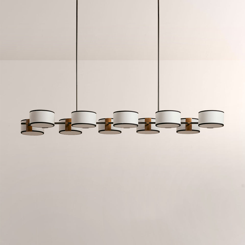 Daphne Fabric Linear Chandelier