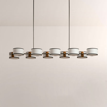 Daphne Fabric Linear Chandelier
