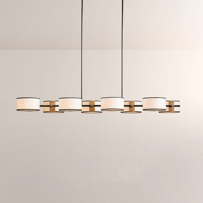 Daphne Fabric Linear Chandelier