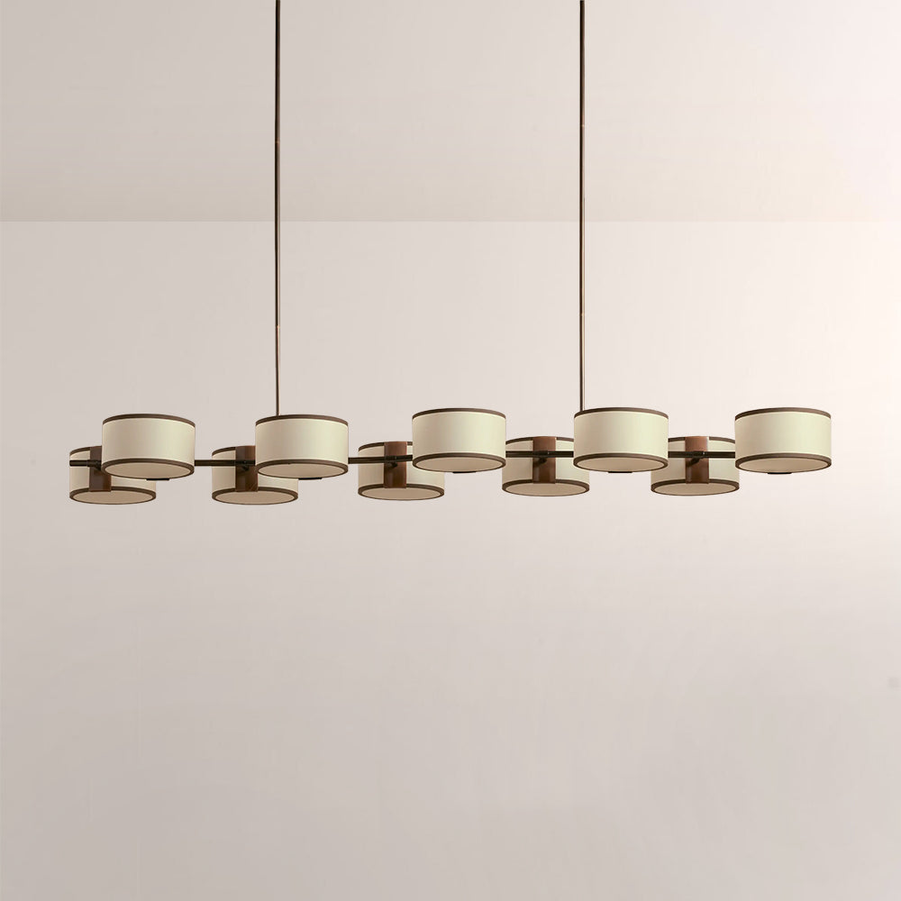 Daphne Fabric Linear Chandelier