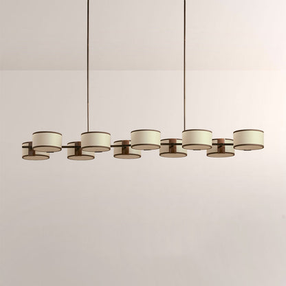 Daphne Fabric Linear Chandelier