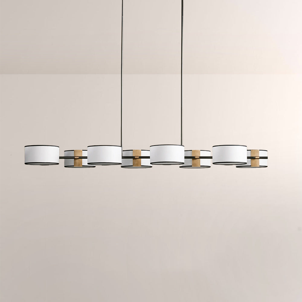 Daphne Fabric Linear Chandelier