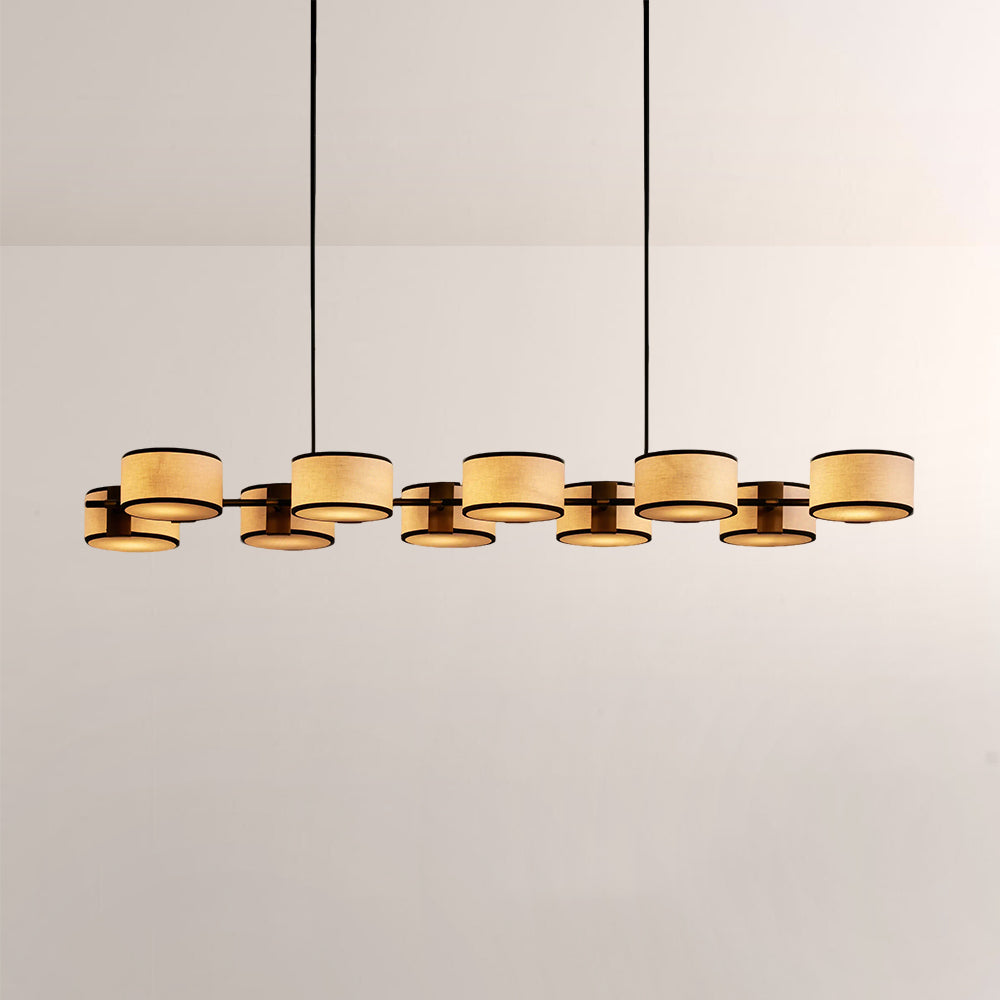 Daphne Fabric Linear Chandelier