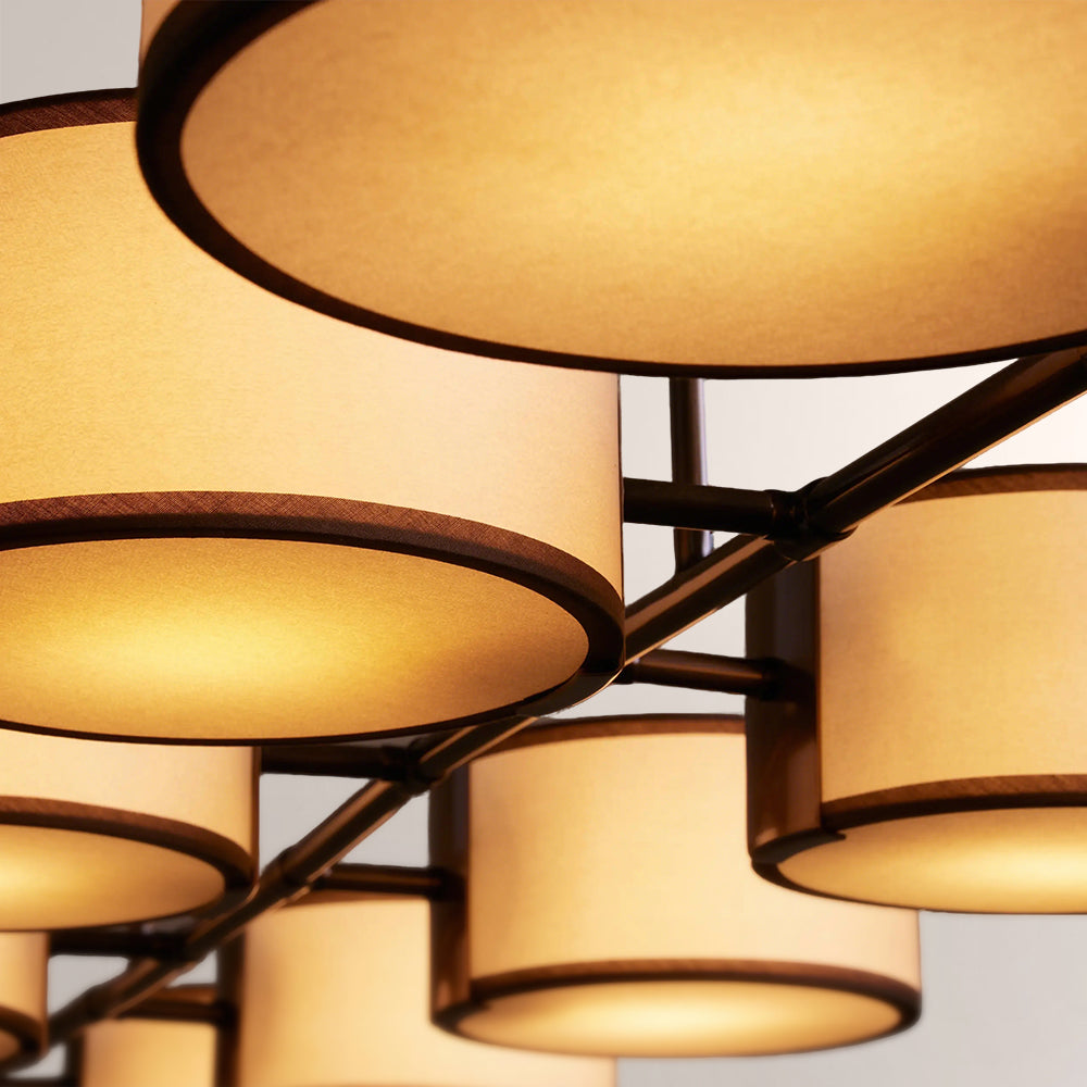 Daphne Fabric Linear Chandelier