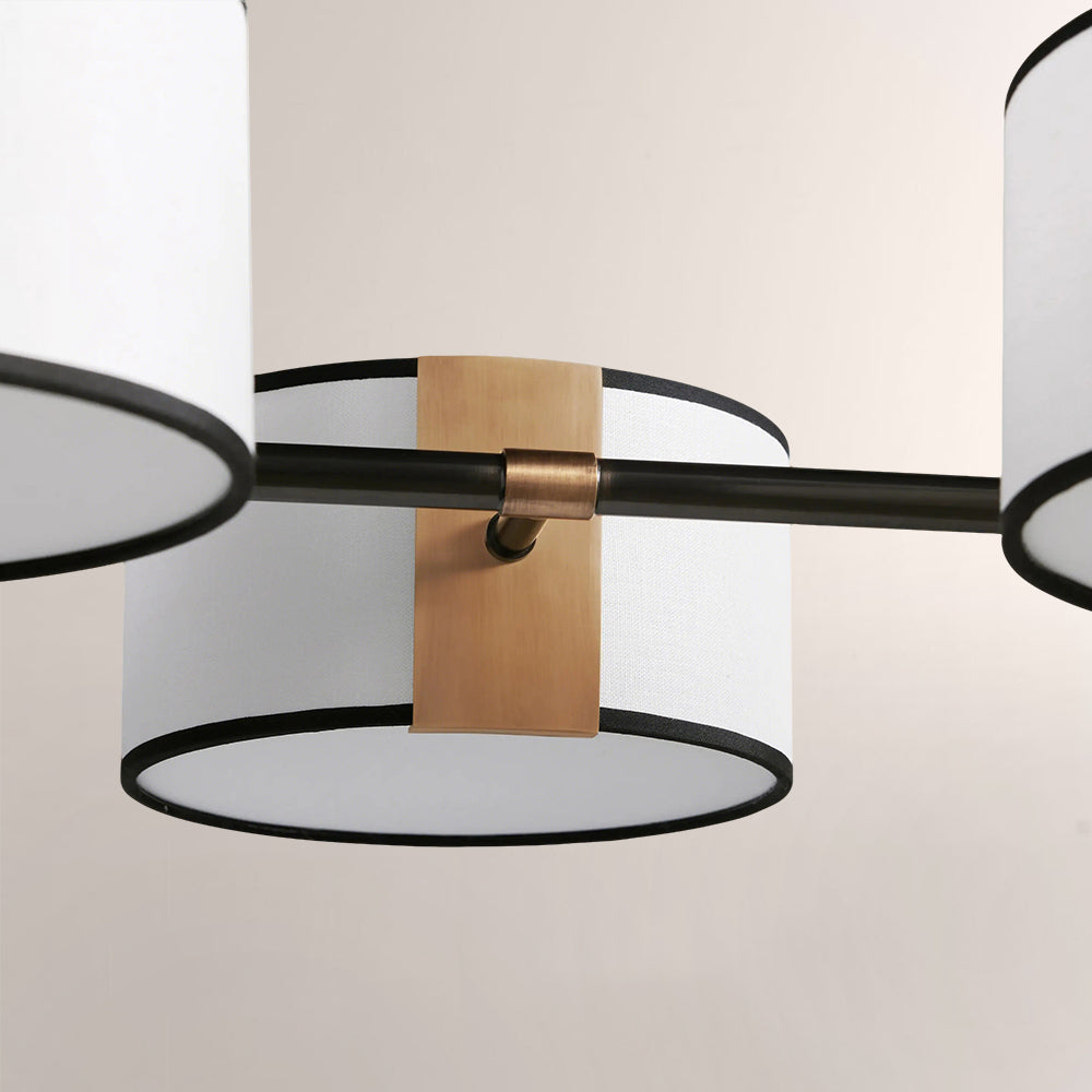 Daphne Fabric Linear Chandelier