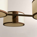 Daphne Fabric Linear Chandelier