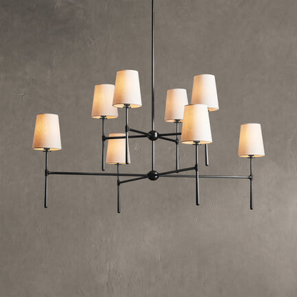 Rhodes 2-Tier Round Chandelier 48"