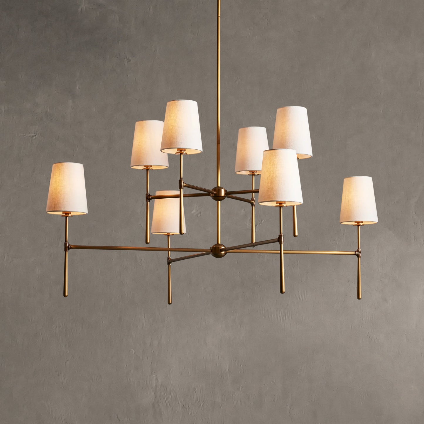 Rhodes 2-Tier Round Chandelier 48"