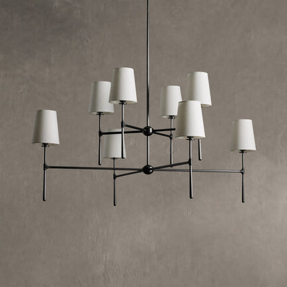 Rhodes 2-Tier Round Chandelier 48"