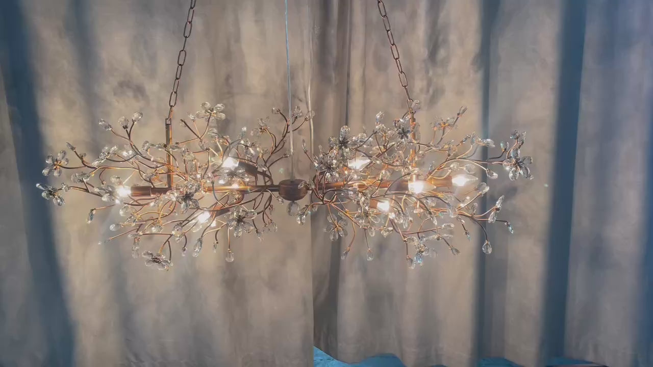 Fiore Linear Chandelier 43"51"68"
